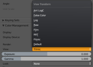 Blender Filmic View Transform